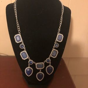 Beautiful denim blue colored necklace